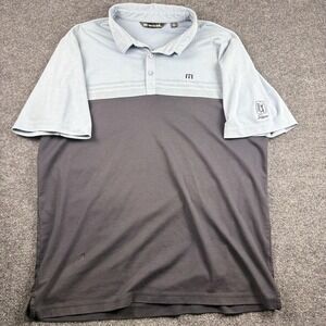 TPC Sawgrass Golf Shirt Mens XXL Blue Gray TravisMathew Polo Casual Top